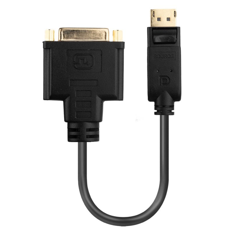 Lindy Display Port 1.2 to DVI-D Basic Adapter | 41004 Adapter / Converter Lindy