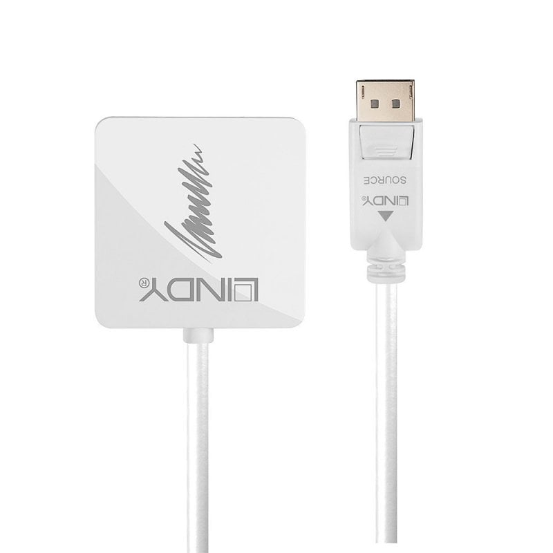 Lindy DisplayPort 1.2 to HDMI, VGA & DVI-D Active Adapter Converter | 41028 Adapter / Converter Lindy