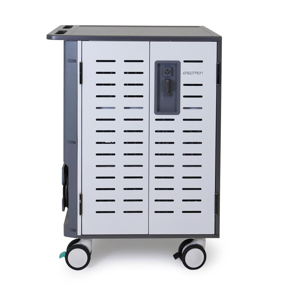 Ergotron Zip40 Charging Cart, UK for Laptops | DM40-2009-3 AV Cabinet Ergotron