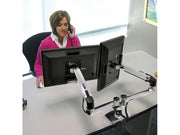 Ergotron Up to 27" LX Dual/Multi LCD Monitor Arm Aluminium | 45-245-026 Monitor Arm Desk Mount Ergotron