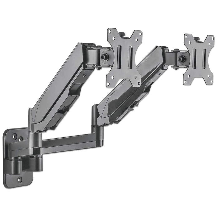 Manhattan 17" - 32" Universal Gas Spring Dual Monitor Wall Mount | 461627 Wall Mount Bracket Manhattan