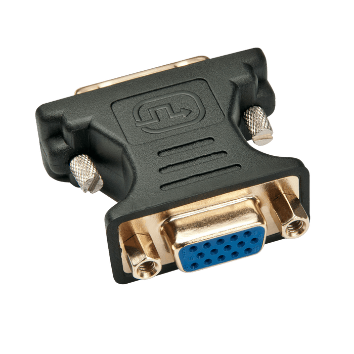 Lindy DVI-A Male to VGA Female Adapter, Black | 41199 Cable Gender Changers Lindy