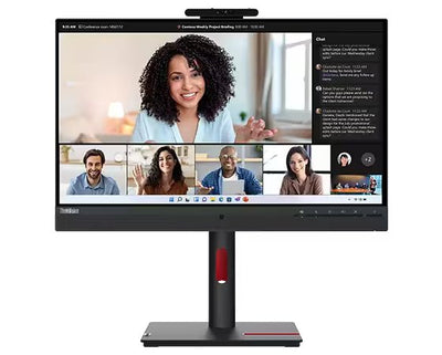 Lenovo T24mv-30 ThinkVision 23.8" 75Hz Full HD Conferencing Monitor (USB-C) | 63D7UAT3UK Desktop Monitor Lenovo