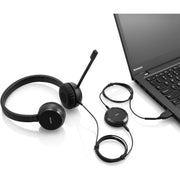 Lenovo Think Options Pro Wired Over-The-Head 32 Ohm Stereo Headset Black Headset Lenovo