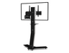 Axeos Ekinox Single Screen Stand On Castors For 40" to 70" Screen Floor Stand Axeos