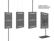 Multibrackets M Pro Series Enclosure 55" Wall Medium Black Signage Display Enclosures Multibrackets