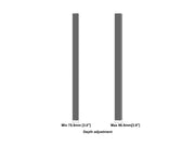 Multibrackets M Pro Series Enclosure 55" Wall Medium Black Signage Display Enclosures Multibrackets