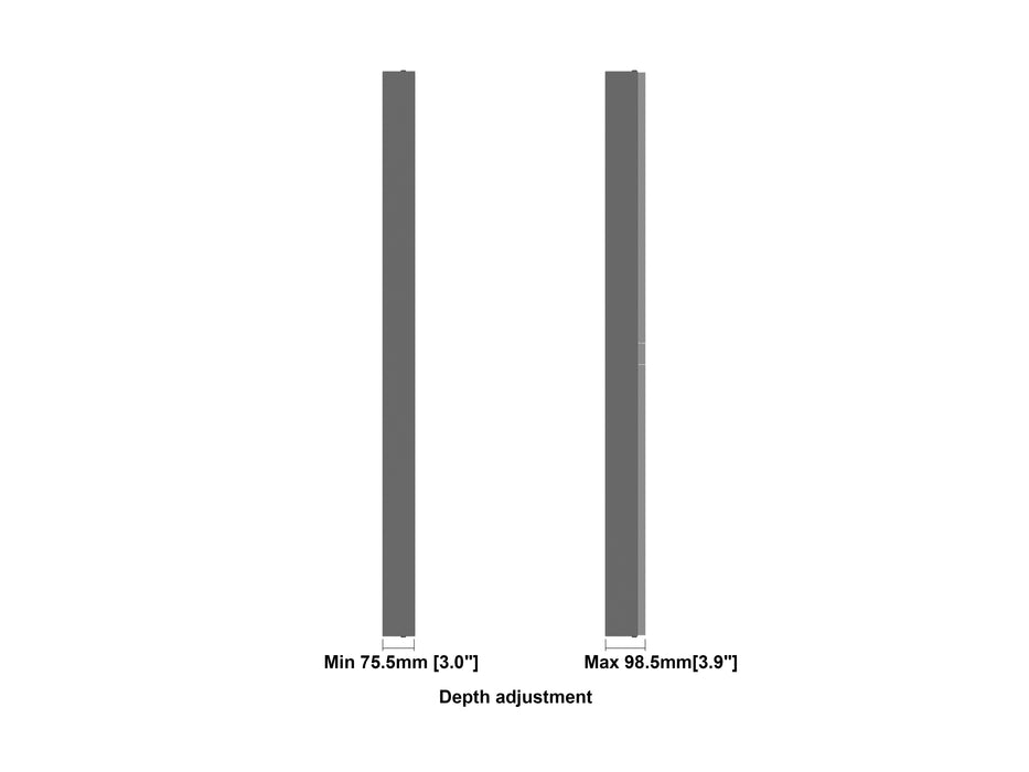 Multibrackets M Pro Series Enclosure 55" Wall Medium White Signage Display Enclosures Multibrackets