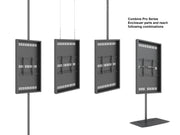 Multibrackets M Pro Series Enclosure 55" Wall Medium Black Signage Display Enclosures Multibrackets