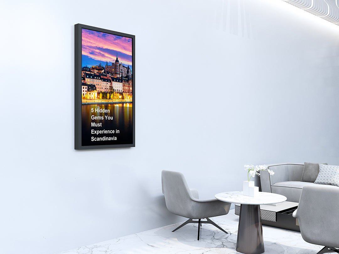 Multibrackets M Pro Series Enclosure 65" Wall Medium Black Signage Display Enclosures Multibrackets
