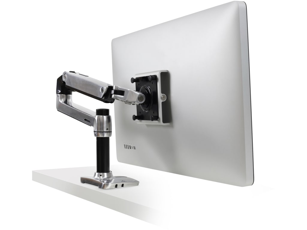 Ergotron Up to 34" LX Desk Mount LCD Monitor Arm Aluminium | 45-241-026 Monitor Arm Desk Mount Ergotron