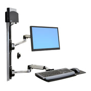 Ergotron LX Wall Mount System With Small CPU Holder | 45-253-026 Wall Mount Bracket Ergotron