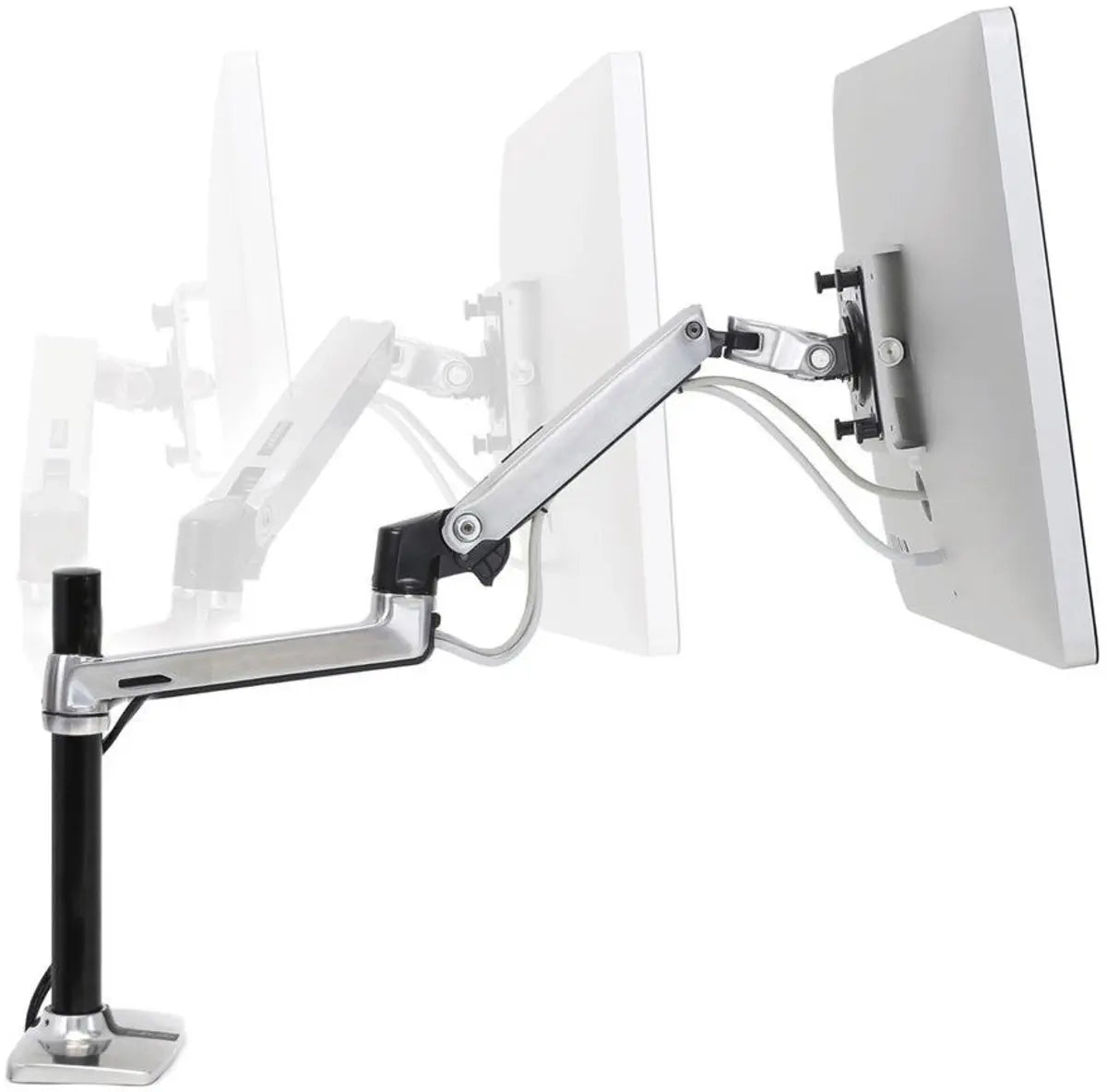 Ergotron 32" LX Desk Mount LCD Arm Aluminum | 45-295-026 Monitor Arm Desk Mount Ergotron