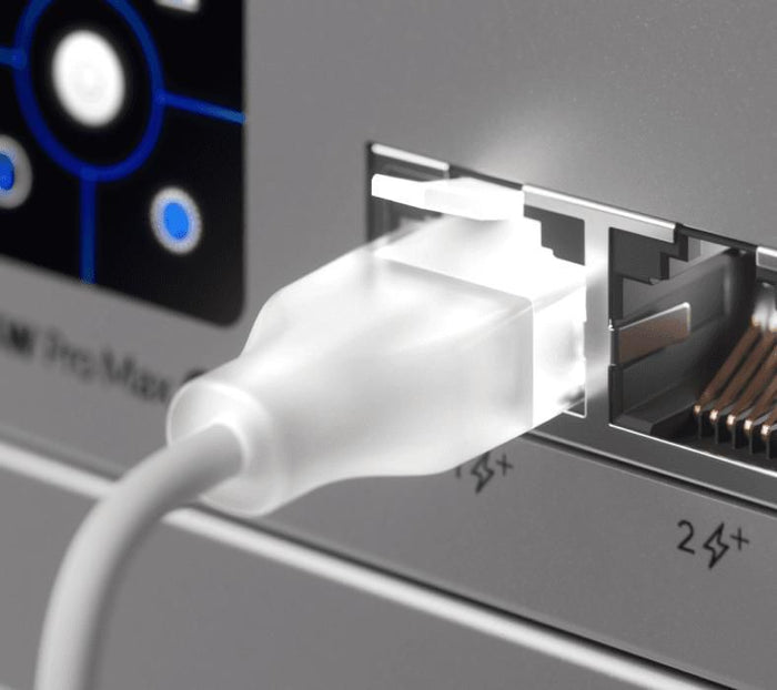 Ubiquiti Networking Cable Translucent White Cat6 | UACC-CABLE-PATCH-EL-0.15M-W-24 LAN / Ethernet Cable Ubiquiti