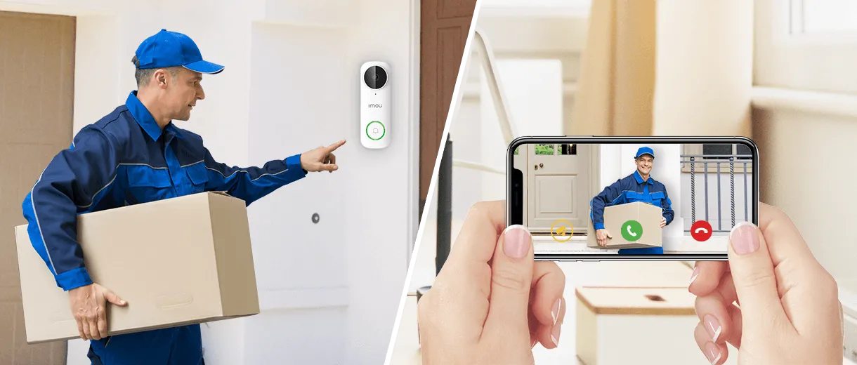 Imou DB61i 2K Wired Video Doorbell - DB61I-W-D4P-IMOU Smart Home Device Imou