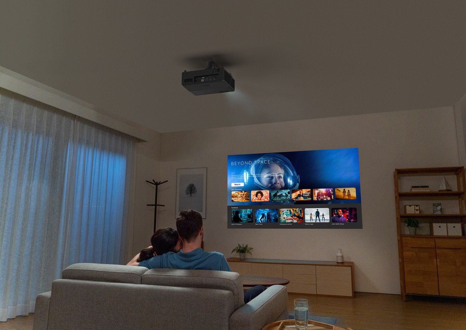 Optoma UHZ55 Smart 4K UHD Laser Projector - 3000 Lumens Projector Optoma