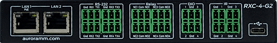 Aurora Multimedia RXC-4-G2 ReAX Control Processor w/ Maximum Serial & Ethernet Control Ports Control Processor Aurora