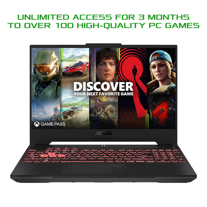 ASUS TUF Gaming A15 FA507NV-LP023W Notebook 7735HS 39.6 cm (15.6") Full HD AMD Ryzen™ 7 16 GB DDR5-SDRAM 512 GB SSD NVIDIA GeForce RTX 4060 Wi-Fi 6 (802.11ax) Windows 11 Home Black, Grey