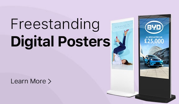 Freestanding Digital Posters - Digital Signage Posters