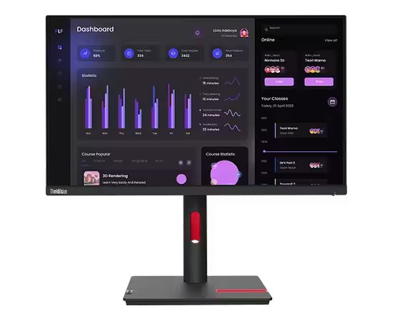 Lenovo ThinkVision T24i-30 23.8 Inch Full HD 60Hz IPS Monitor Desktop Monitor Lenovo