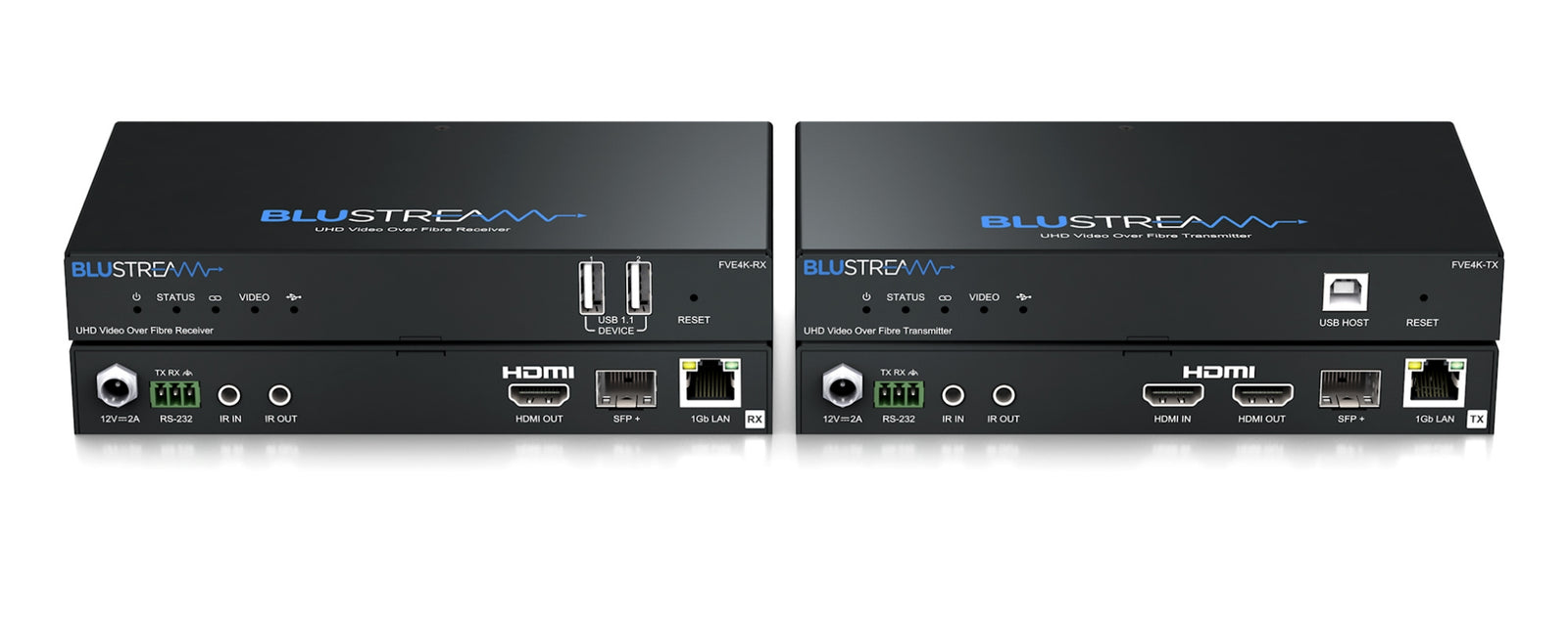 BluStream UHD Video Over Fibre Extender | FVE4K-KIT AV Extender BluStream