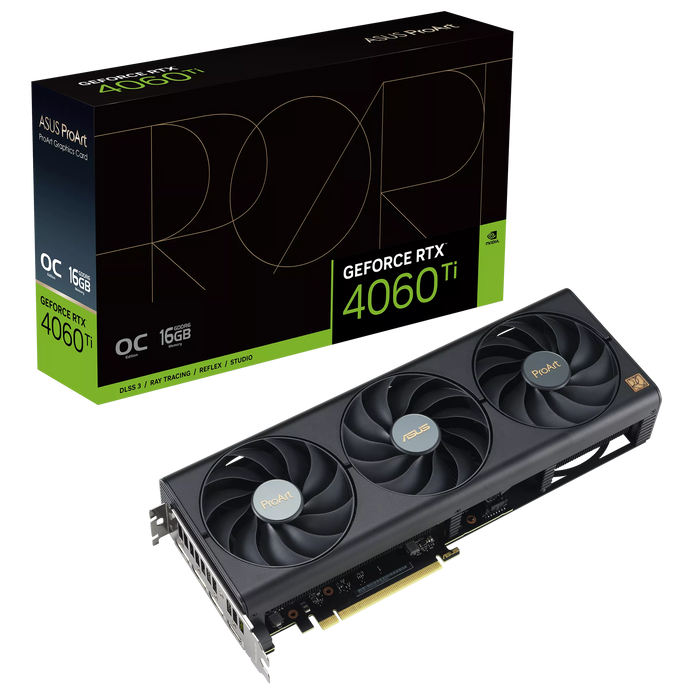 ASUS ProArt GeForce RTX™ 4060 Ti OC edition 16GB GDDR6 Graphics Card