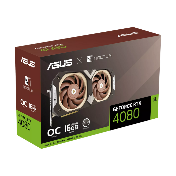 ASUS 123554 GeForce RTX™ 4080 16GB GDDR6X Noctua OC Edition Graphics Cards