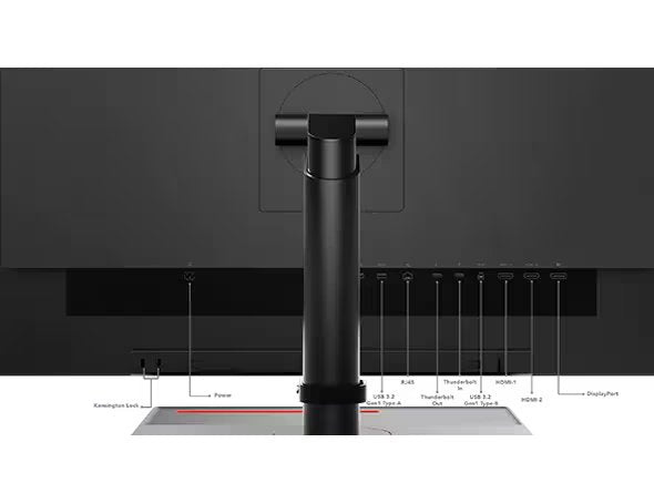 Lenovo ThinkVision P27u-20 27" UHD Thunderbolt USB-C Docking Monitor | 62CBRAT6UK Desktop Monitor Lenovo