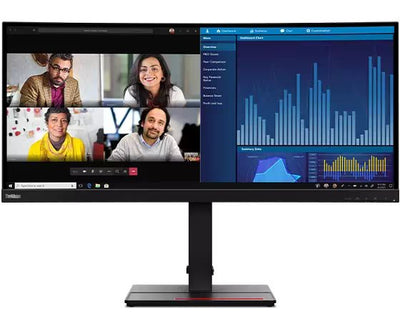 Lenovo ThinkVision P34W-20 34.1 Inch Wide Quad HD 60Hz IPS Monitor Lenovo Monitors Lenovo