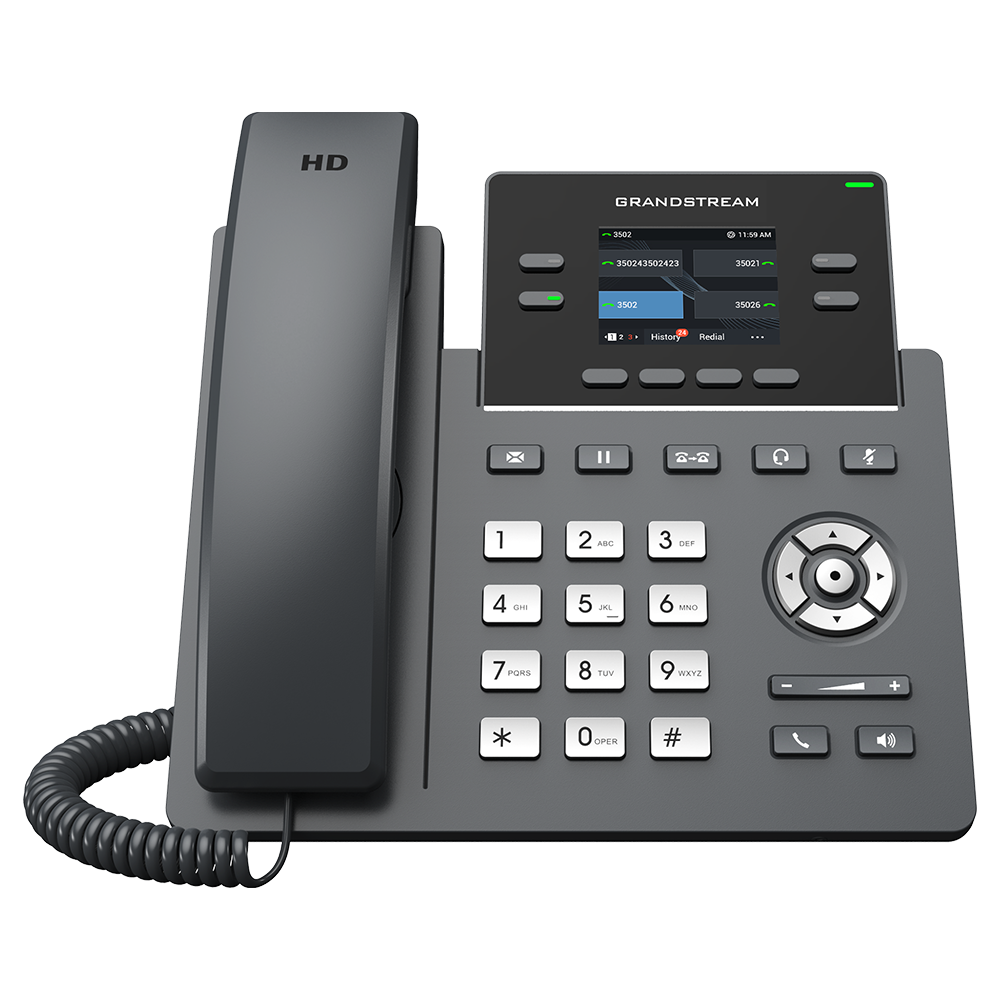 Grandstream GRP2612G IP Phone with 4 Lines, Gigabit PoE, & HD Audio for Business IP Phone GrandStream