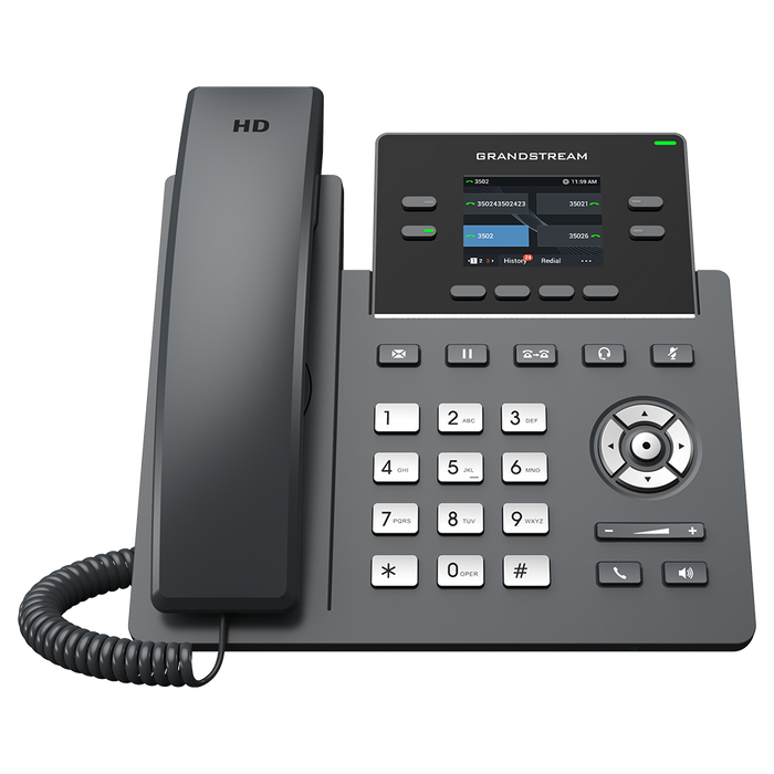 Grandstream GRP2612G IP Phone with 4 Lines, Gigabit PoE, & HD Audio for Business IP Phone GrandStream