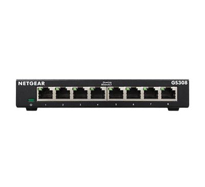 Netgear GS308-300UKS 8-Port Gigabit Ethernet SOHO Unmanaged Switch Network Switch Netgear