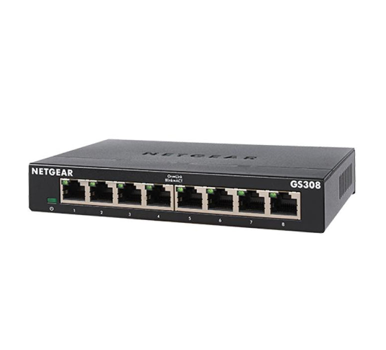 Netgear GS308-300UKS 8-Port Gigabit Ethernet SOHO Unmanaged Switch