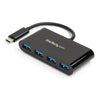 Startech 4-Port USB-C to USB-A Hub - 5Gbps, Bus-Powered | HB30C4AB