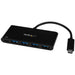 StarTech HB30C4AFPD 4 Port USB C Hub with 4 USB Type-A Ports (USB 3.0 SuperSpeed 5Gbps) - 60W Power Delivery Passthrough Charging