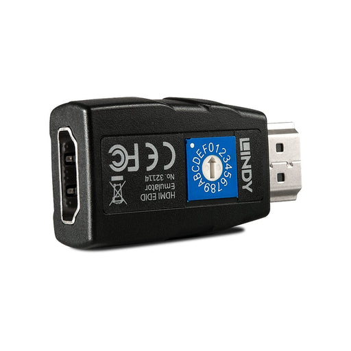 Lindy HDMI 4K60 EDID Emulator, HDCP 2.2 | 32114 Cable Gender Changers Lindy