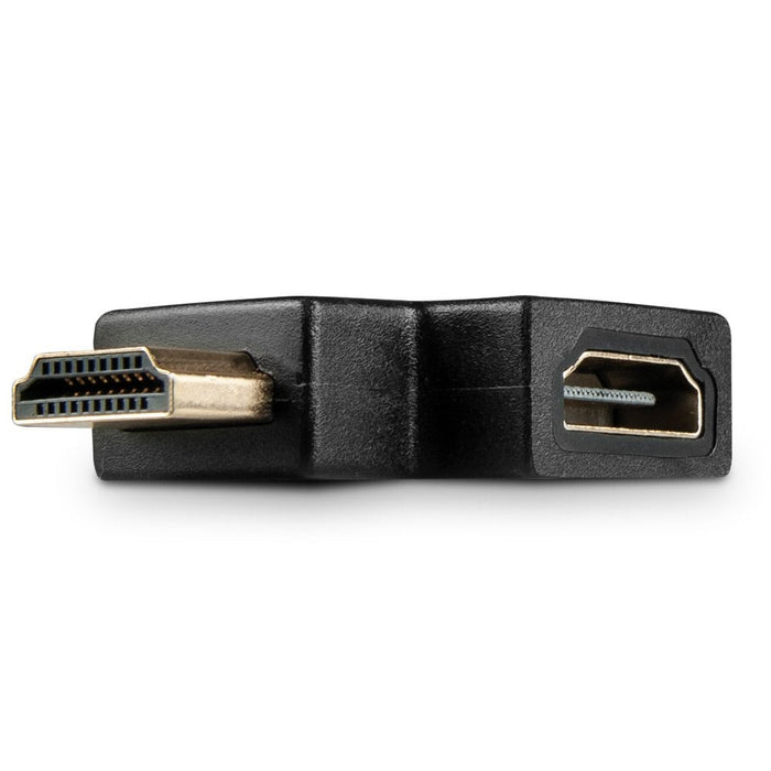 Lindy HDMI 90 Degree Right Angled Adapter, Black | 41657 Cable Gender Changers Lindy
