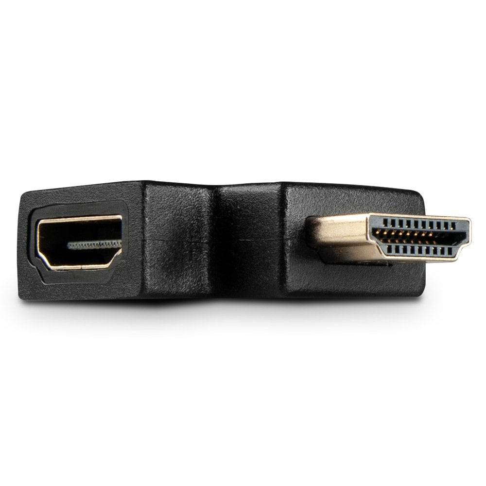 Lindy HDMI 90 Degree Right Angled Adapter, Black | 41657 Adapter / Converter Lindy
