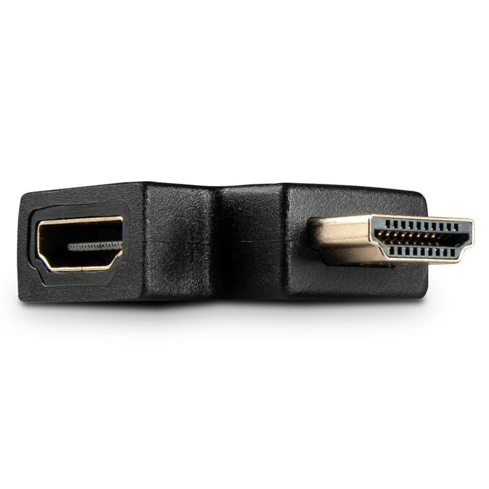 Lindy HDMI 90 Degree Right Angled Adapter, Black | 41657 Cable Gender Changers Lindy