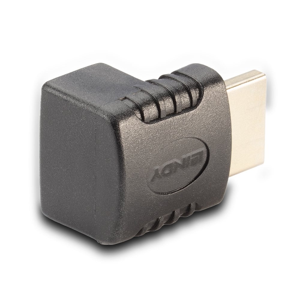 Lindy HDMI Female to HDMI Male 90 Degree Right Angle Adapter - Down | 41085 Adapter / Converter Lindy