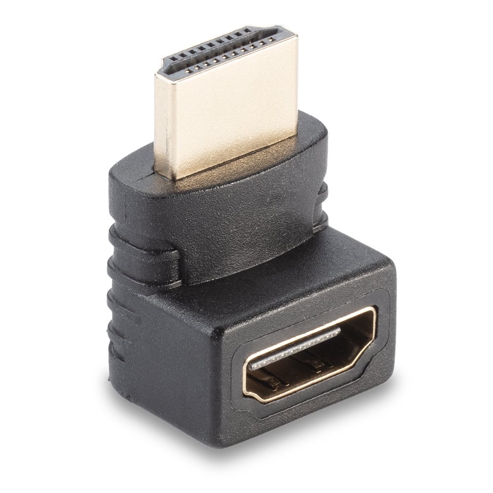 Lindy HDMI Female to HDMI Male 90 Degree Right Angle Adapter - Up | 41086 Adapter / Converter Lindy