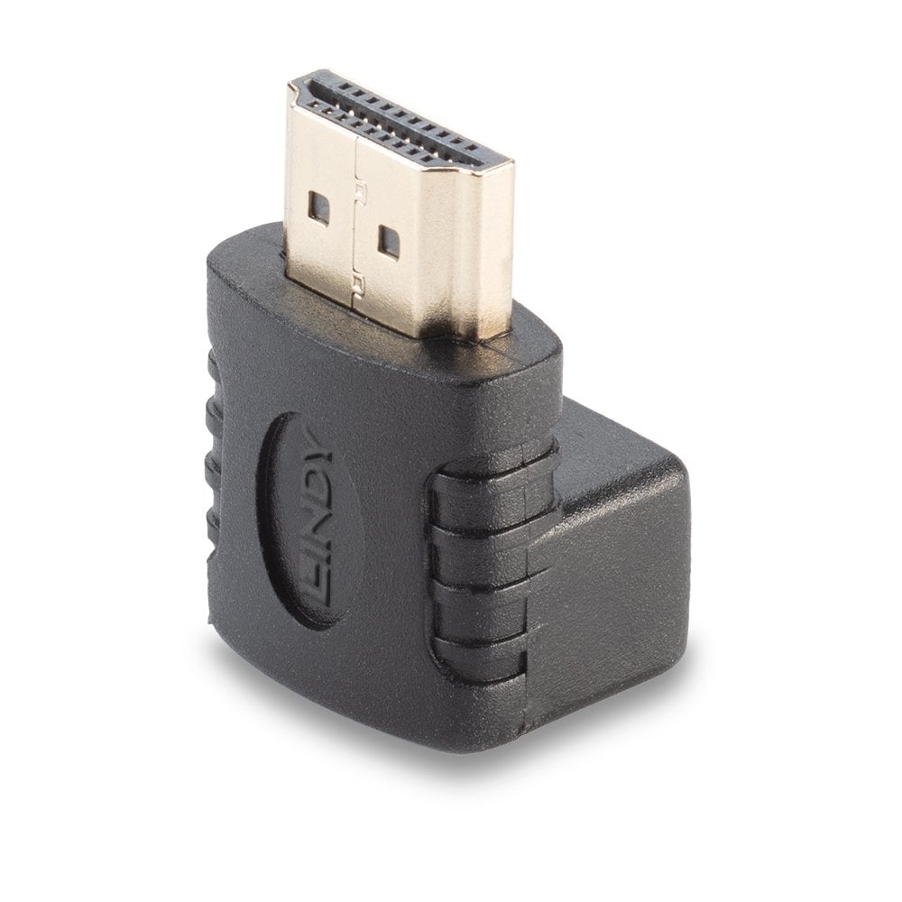 Lindy HDMI Female to HDMI Male 90 Degree Right Angle Adapter - Up | 41086 Adapter / Converter Lindy