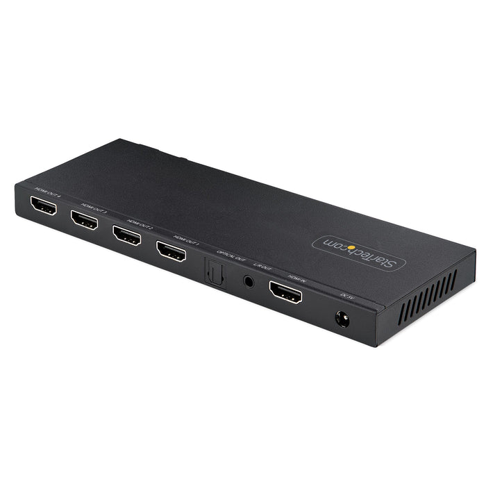 StarTech HDMI-SPLITTER-44K60S 4-Port HDMI Splitter, 4K 60Hz HDMI 2.0 Video, 4K HDMI Splitter