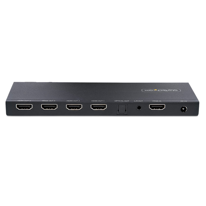 StarTech HDMI-SPLITTER-44K60S 4-Port HDMI Splitter, 4K 60Hz HDMI 2.0 Video, 4K HDMI Splitter