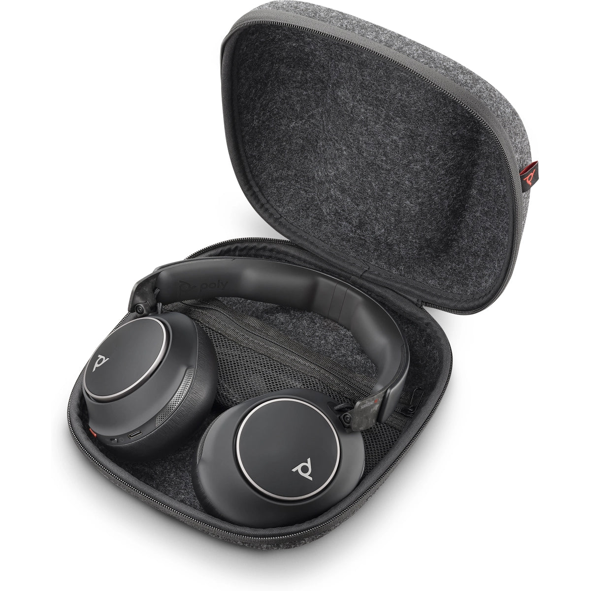 Poly Voyager Surround 80 UC Wireless Over-the-ear Stereo Headset Black | 8G7T9AA Headset Poly
