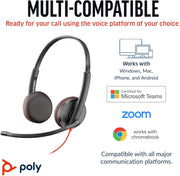 Poly Blackwire 3225 Wired Black Headset Headset Poly