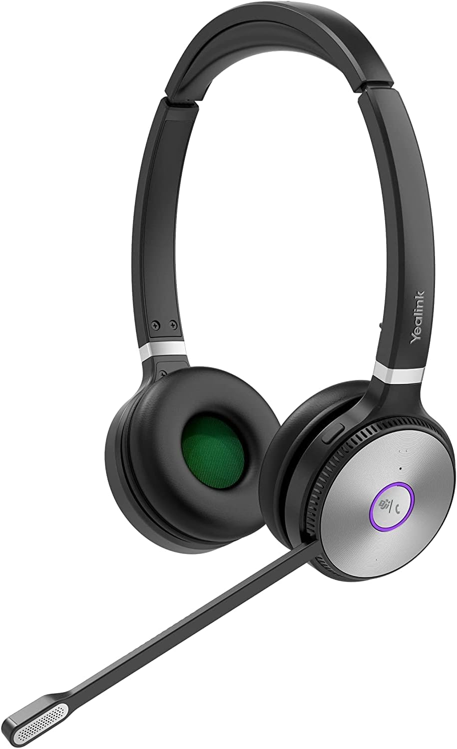 Yealink WH66DUAL-TEAMS Dual Ear Over The Head Dect Wireless Headset Headset Yealink