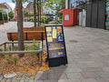 Moove SMBAB43HD8 – 43" Black Outdoor High Brightness Digital Battery A-Board | 1500 cd/m² Freestanding Digital Signage Display ScreenMoove