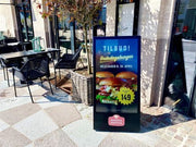 Moove SMBAB43HD8 – 43" Black Outdoor High Brightness Digital Battery A-Board | 1500 cd/m² Freestanding Digital Signage Display ScreenMoove