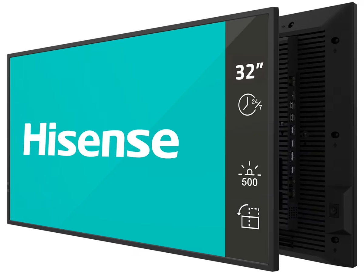 Hisense Commercial 32DM66D - 32" 4K Full HD 24/7 Professional Digital Signage Display Digital Signage Display Hisense